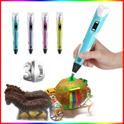 3D PEN, 3D olovka - PROFESIONAL VERZIJA (Bezopasna za rad) + GRATIS čak 5 (PET) paketića filamenata.