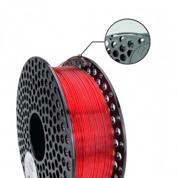 PETG TRANSPARENT FILAMENT RED - POLUPROZIRNI CRVENI