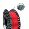 PETG TRANSPARENT FILAMENT RED - POLUPROZIRNI CRVENI